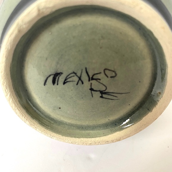 Ken Edwards Signed Tonala Art Pottery Vase Vintage 5 2/8"H - Picture 8 of 10